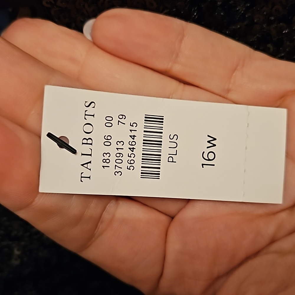 Talbots black sequin jumper